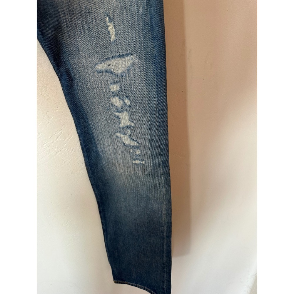 Levis 501 150th Anniversary Mens Straight Leg Distressed Jeans Blue 29x34 NEW - Picture 10 of 16
